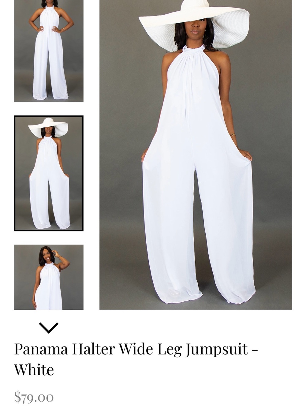 Tall Halter White Maxi Jumper